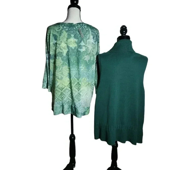 CJ Banks Blouse & Sweater 1X NWT - Picture 5 of 7